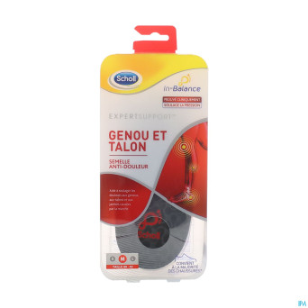 Scholl semelles a/douleur genou&talon m    1 paire