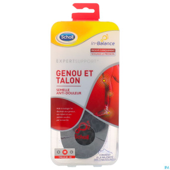 Scholl semelles a/douleur genou&talon m    1 paire