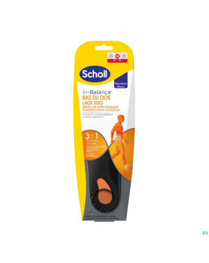 Scholl semelles a/douleur bas dos m    1 paire