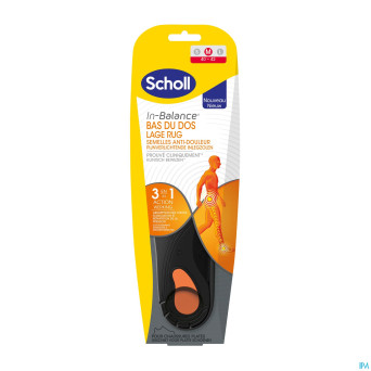 Scholl semelles a/douleur bas dos m    1 paire