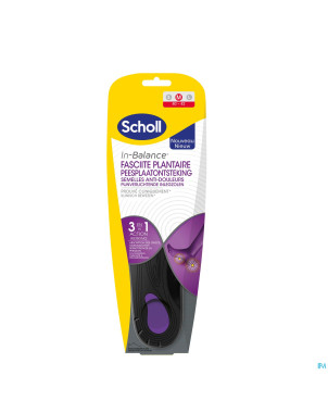 Scholl semelles a/douleur faciite plant. m 1 paire