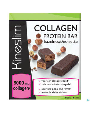 Kineslim barre noisettes collagene    4x40g