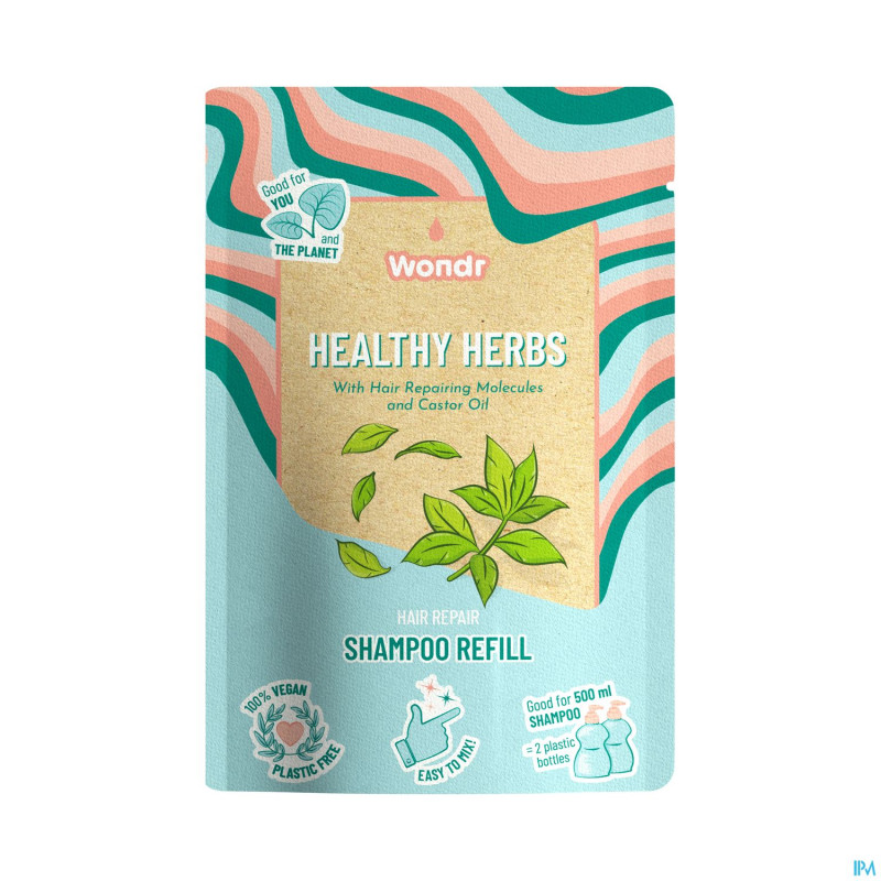 Wondr shampooing healthy herbs recharge 40g