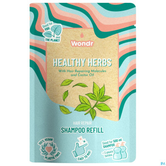Wondr shampooing healthy herbs recharge 40g