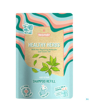 Wondr shampooing healthy herbs recharge 40g