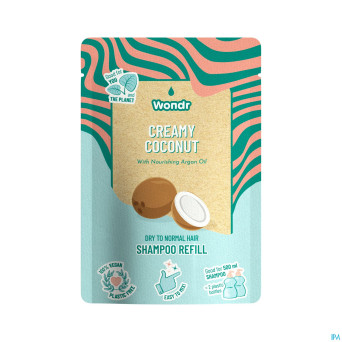 Wondr shampooing creamy coconut recharge 40g