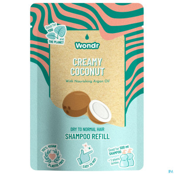 Wondr shampooing creamy coconut recharge 40g