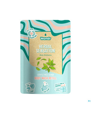 Wondr gel douche herbal sensation recharge 40g