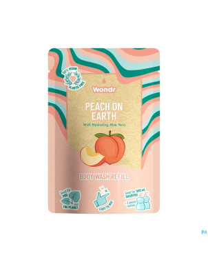 Wondr gel douche peach on earth recharge 40g