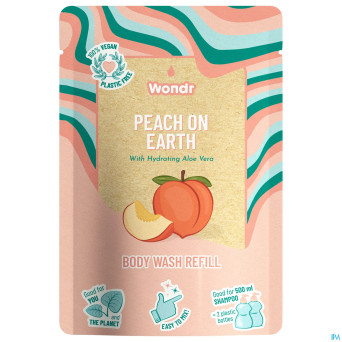 Wondr gel douche peach on earth recharge 40g