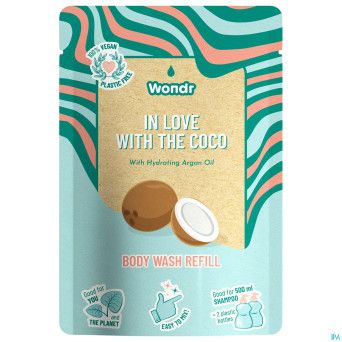 Wondr gel douche in love with coco recharge 40g