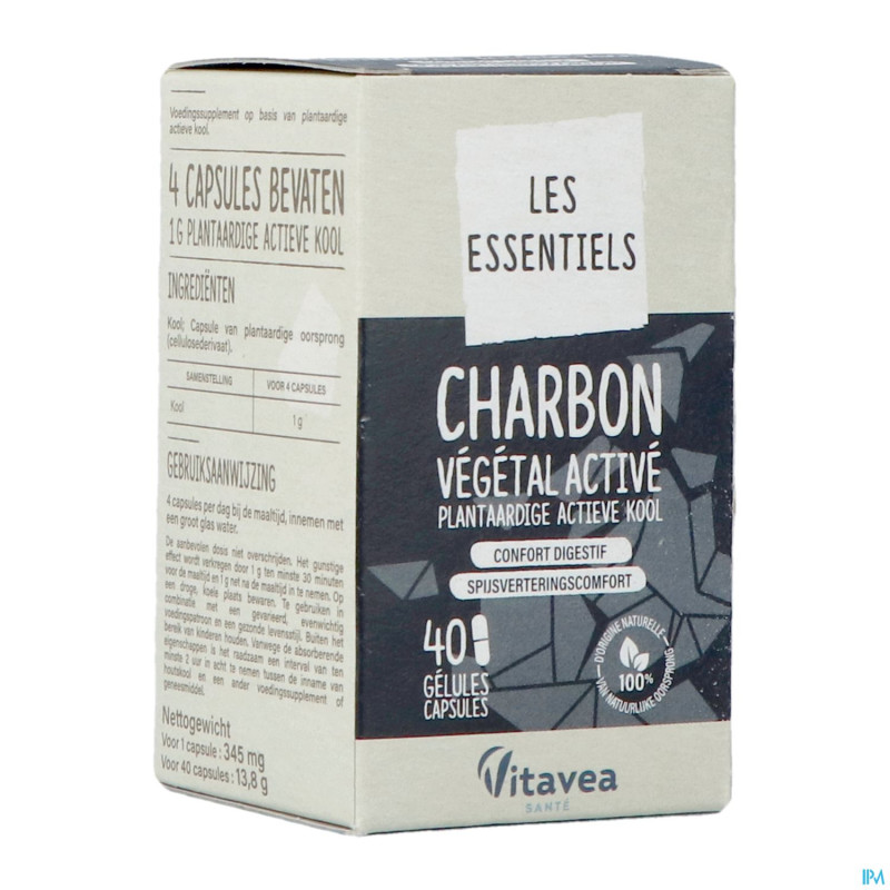 Vitavea charbon vegetal active    caps 40