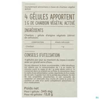 Vitavea charbon vegetal active    caps 40