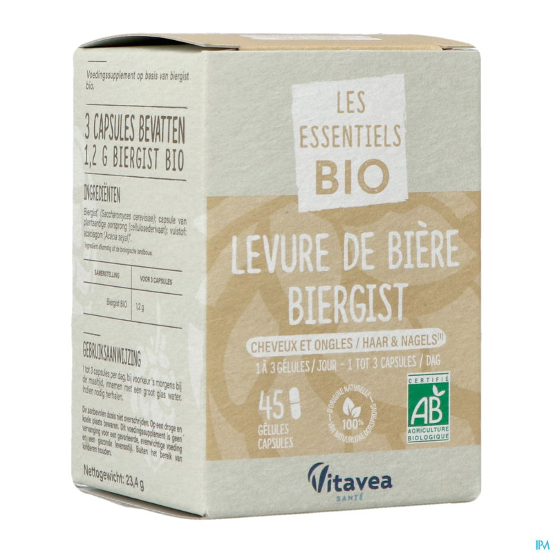 Vitavea levure biere bio    caps 45