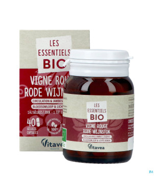 Vitavea vigne rouge bio    caps 40