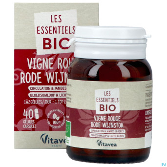 Vitavea vigne rouge bio    caps 40
