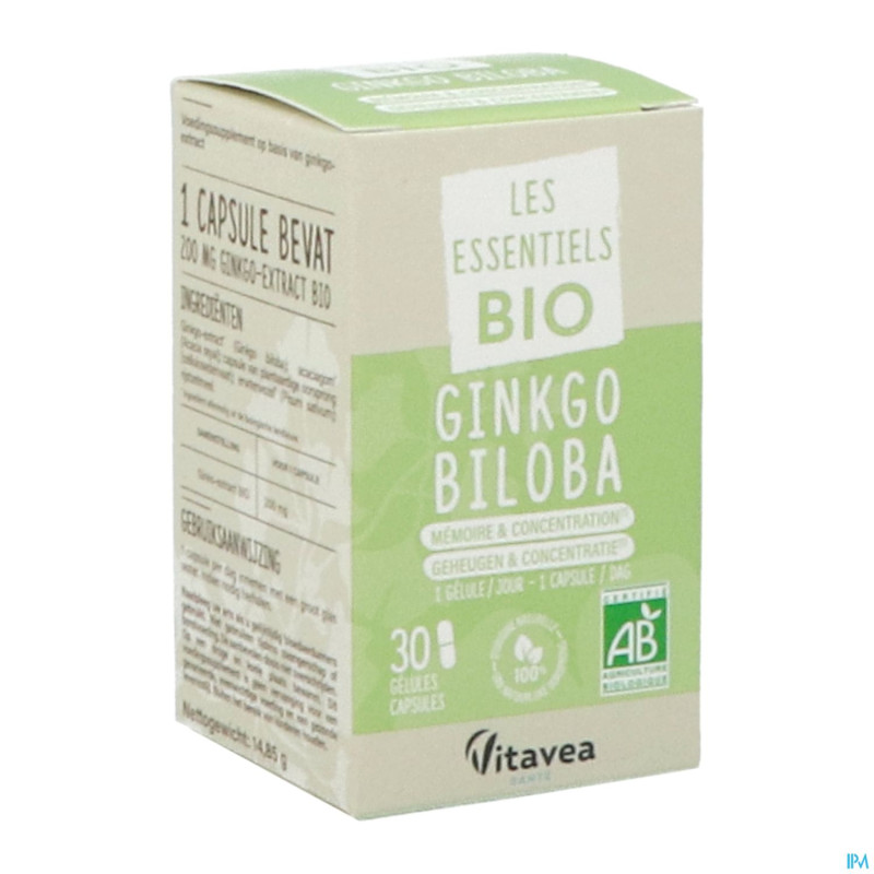 Vitavea ginko biloba bio    caps 30