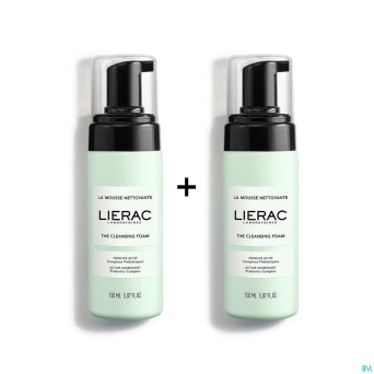 Lierac mousse demaquillante 2x150ml