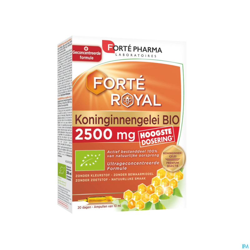 Gelee royale 2500mg bio    20x10ml