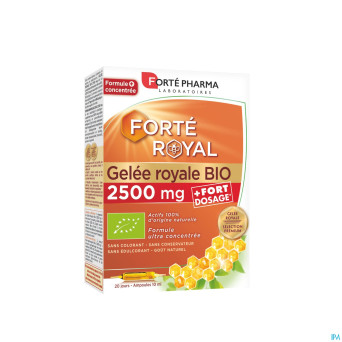 Gelee royale 2500mg bio    20x10ml