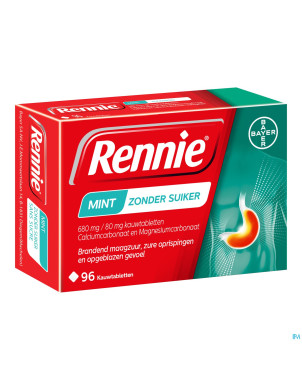 Rennie mint s/sucre    comp a croquer 96