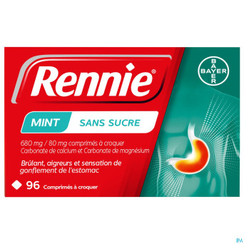 Rennie mint s/sucre    comp a croquer 96