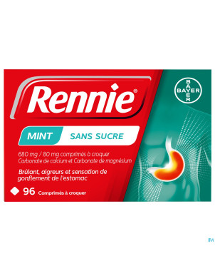 Rennie mint s/sucre    comp a croquer 96