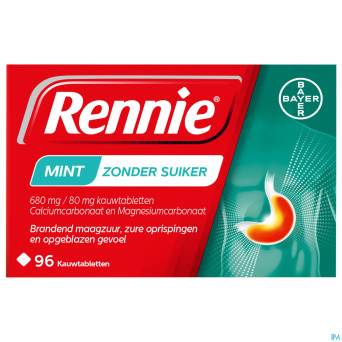 Rennie mint s/sucre    comp a croquer 96