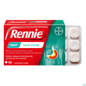 Rennie mint s/sucre    comp a croquer 96
