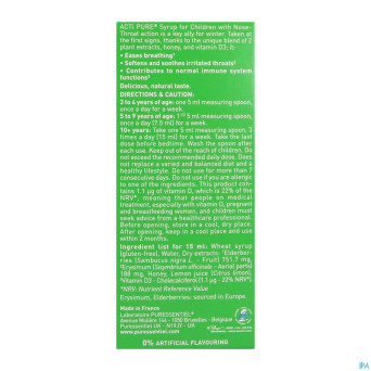Puressentiel respiratoire sirop actipure fam.125ml