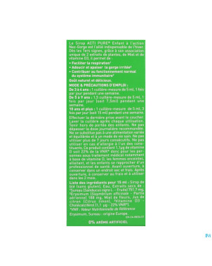 Puressentiel respiratoire sirop actipure fam.125ml
