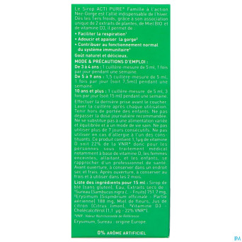 Puressentiel respiratoire sirop actipure fam.125ml