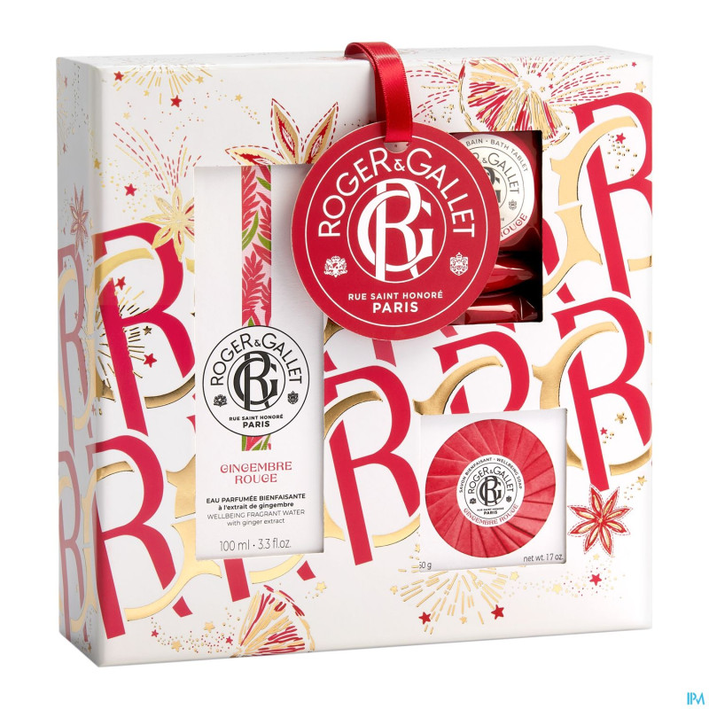 Roger&gallet gingembre rouge set noel 100ml 3prod.