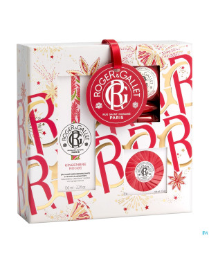 Roger&gallet gingembre rouge set noel 100ml 3prod.