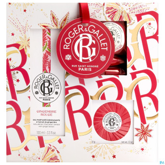 Roger&gallet gingembre rouge set noel 100ml 3prod.