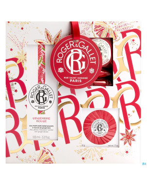 Roger&gallet gingembre rouge set noel 100ml 3prod.