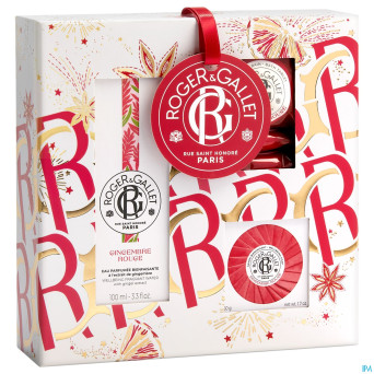 Roger&gallet gingembre rouge set noel 100ml 3prod.