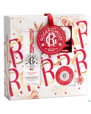 Roger&gallet gingembre rouge set noel 100ml 3prod.