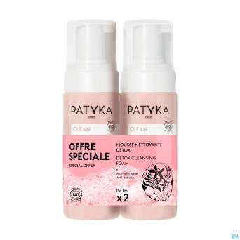 Patyka duo detox mousse clean 2x150ml