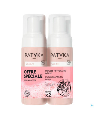 Patyka duo detox mousse clean 2x150ml