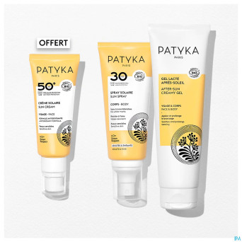 Patyka cofffet solaire spf50 2 prod.