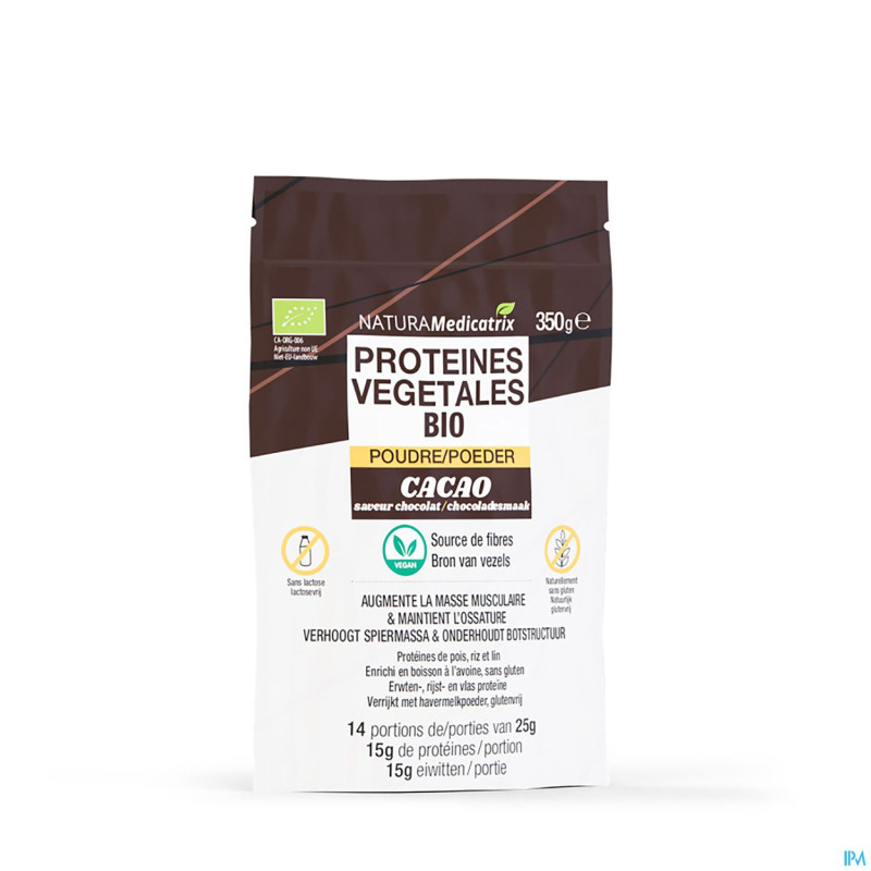 Proteines vegetales bio cacao    pdr 350g