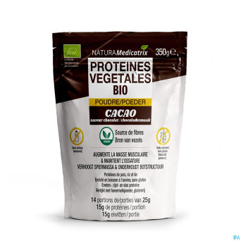 Proteines vegetales bio cacao    pdr 350g