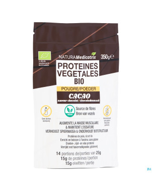 Proteines vegetales bio cacao    pdr 350g