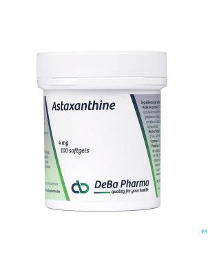 Astaxanthine 4mg  softgels 100 deba