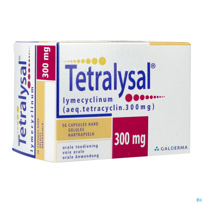 Tetralysal pi pharma 300mg    caps dur 56 pip