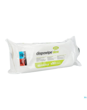 Dispowipe aloe vera ling. nett hum. mains/peau 80