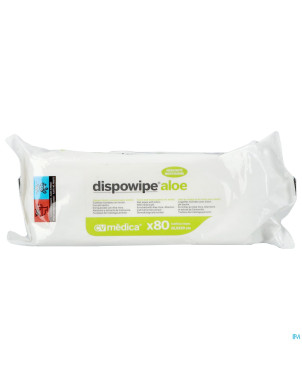 Dispowipe aloe vera ling. nett hum. mains/peau 80