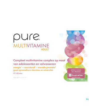 Pure multivitamine adult    comp 60