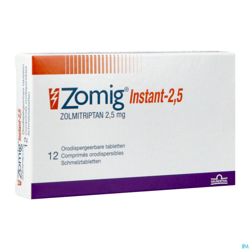 Zomig instant pi pharma 2,5mg comp orodisp. 12 pip